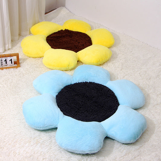 Round Flower Warm Plush Pet Nest