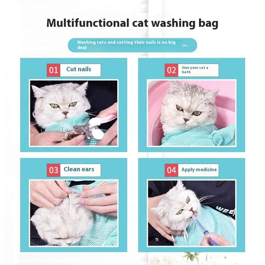 Miracle Baby Sponge Cat Bath Bag