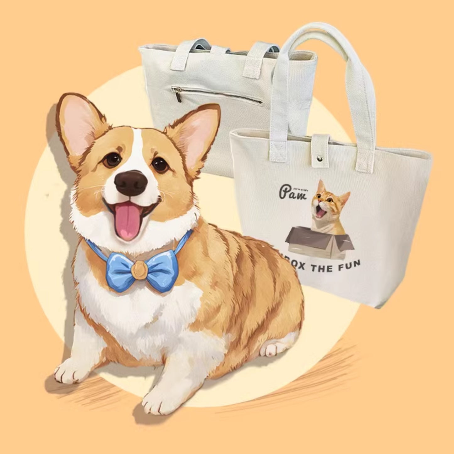 Pet Custom Pure Cotton Canvas Bag