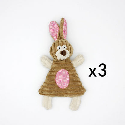 Pet Donkey Shape Corduroy Chew Toy For Dog