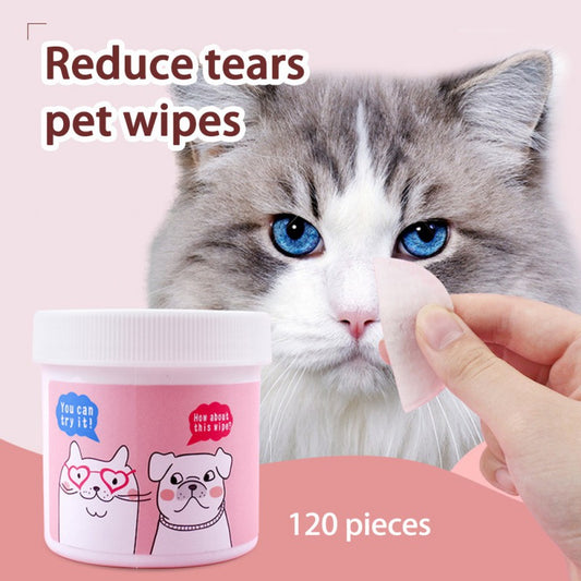 120 Pcs Non-Woven Pet Eye Cleaning Wipes