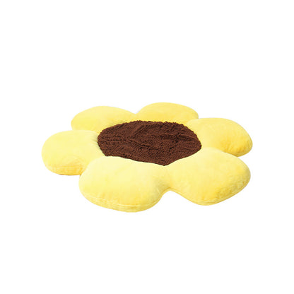 Round Flower Warm Plush Pet Nest