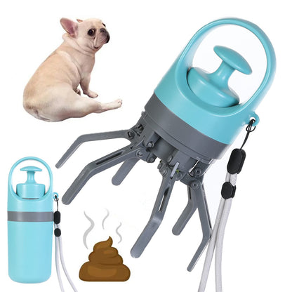 Portable Dog Poop Scooper With Built-in Dispenser