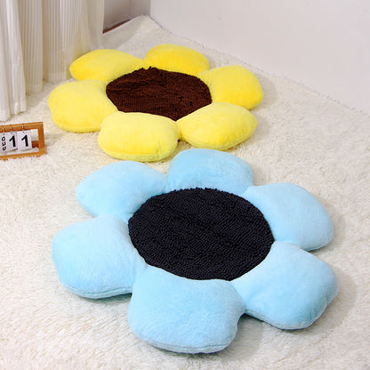 Round Flower Warm Plush Pet Nest