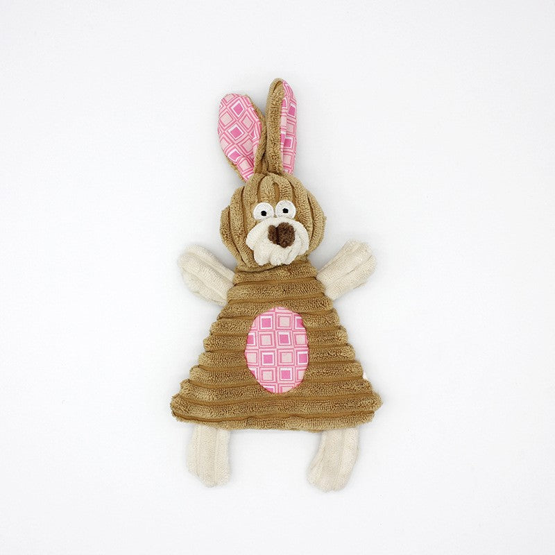 Pet Donkey Shape Corduroy Chew Toy For Dog