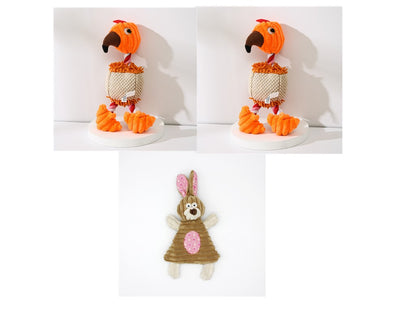 Pet Donkey Shape Corduroy Chew Toy For Dog