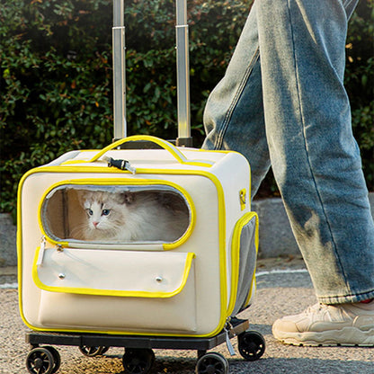 Anti-stress Cat Going Out Pet Trolley Bag