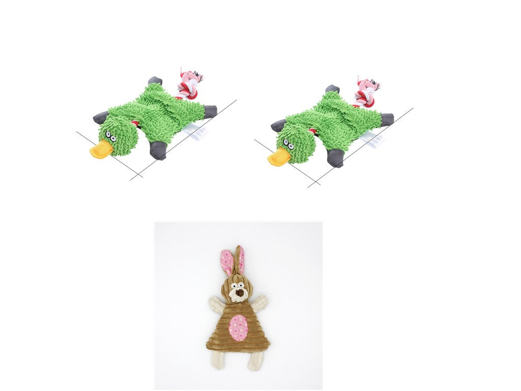 Pet Donkey Shape Corduroy Chew Toy For Dog