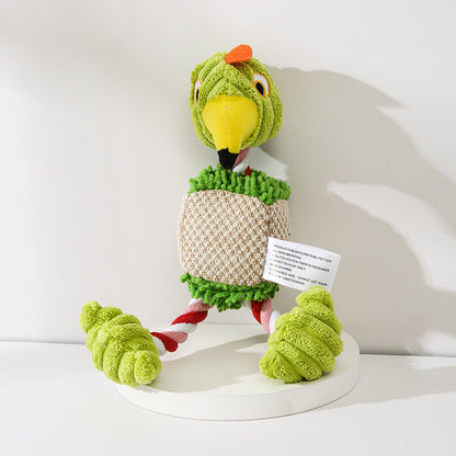 Pet Donkey Shape Corduroy Chew Toy For Dog