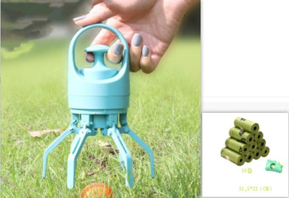 Portable Dog Poop Scooper With Built-in Dispenser