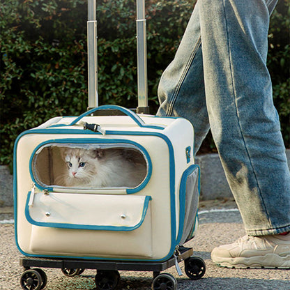 Anti-stress Cat Going Out Pet Trolley Bag