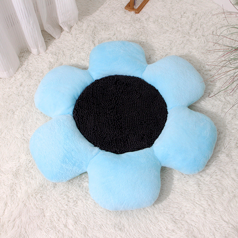 Round Flower Warm Plush Pet Nest